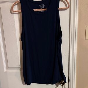 Time and Tru Women's Navy Tank Top